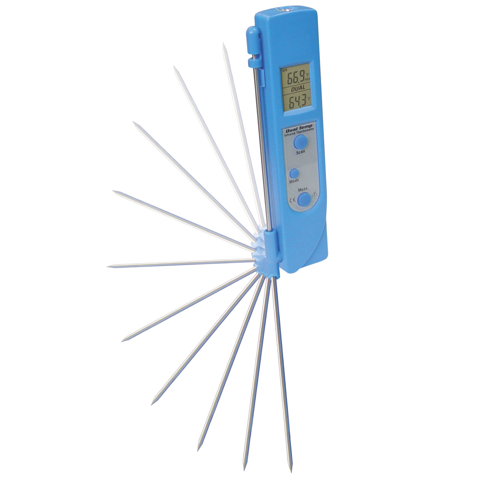 Fontanero/HVAC termómetro Kit incluye dos sondas de temperatura Tubo & Agua 