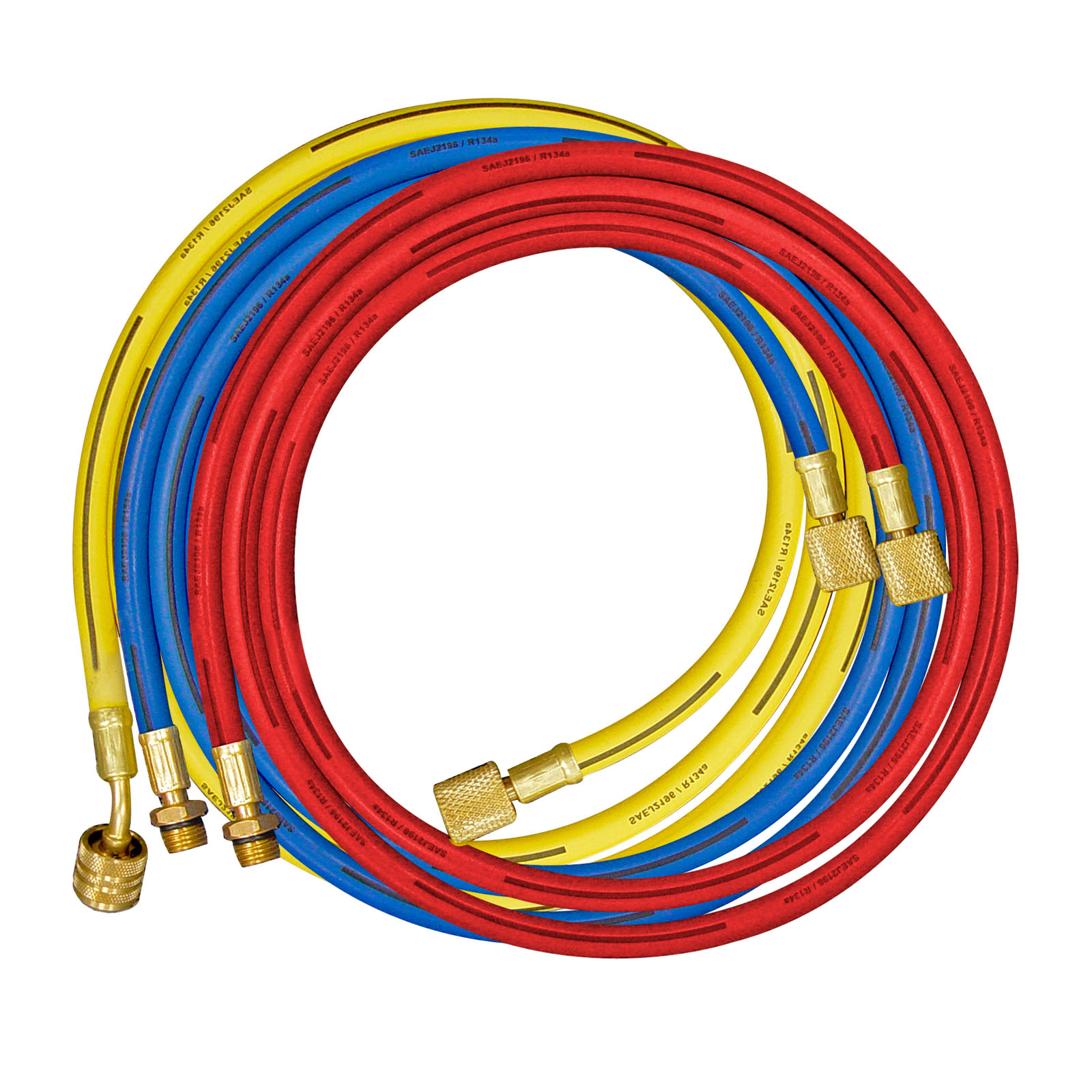 12' LONG WITH VALVE CORE DEPRESSOR 134a TO R12 SPECIAL CHARGING HOSE 