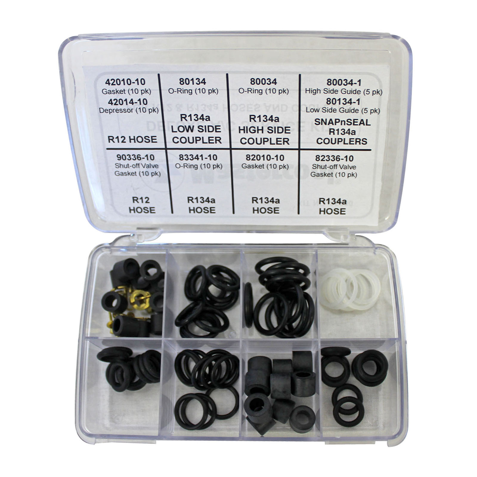 Aokshen Pack A/C HVAC Charging Hose/Manifold Sealing O Ring Kit Replacement Rubber Gasket Seals Auto Repair Tool 