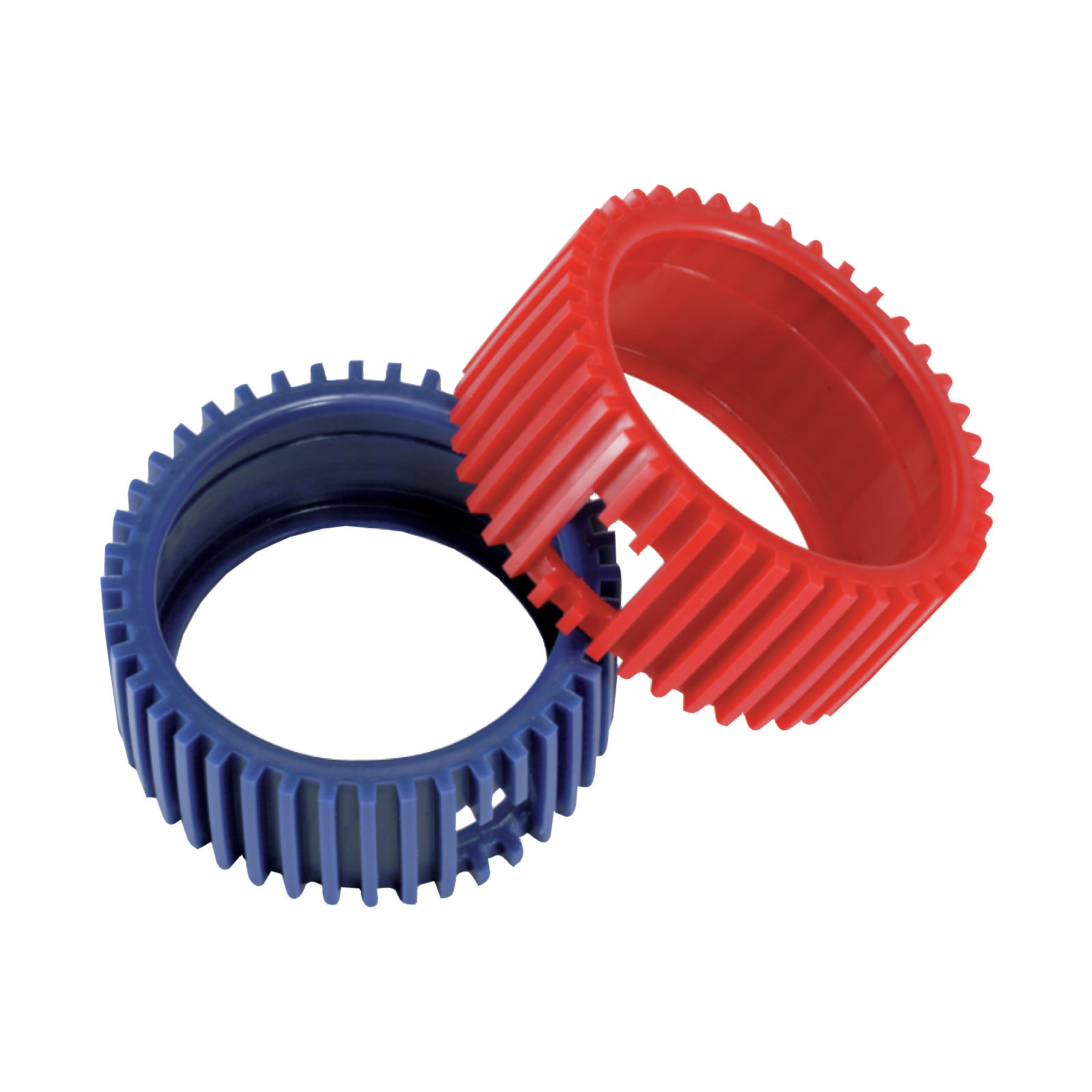Yellow Jacket Gauge Protectors for 2-1/2" Gauges Red/Blue 