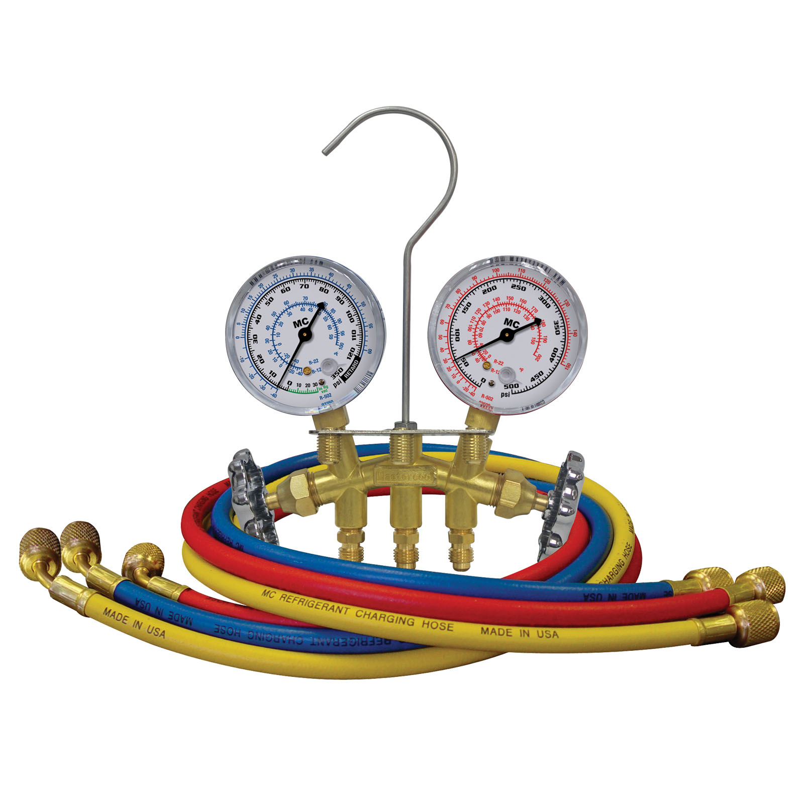 60" Manifold Gauge Set HVAC AC Refrigeration Charging Hoses R410a R134a R22 