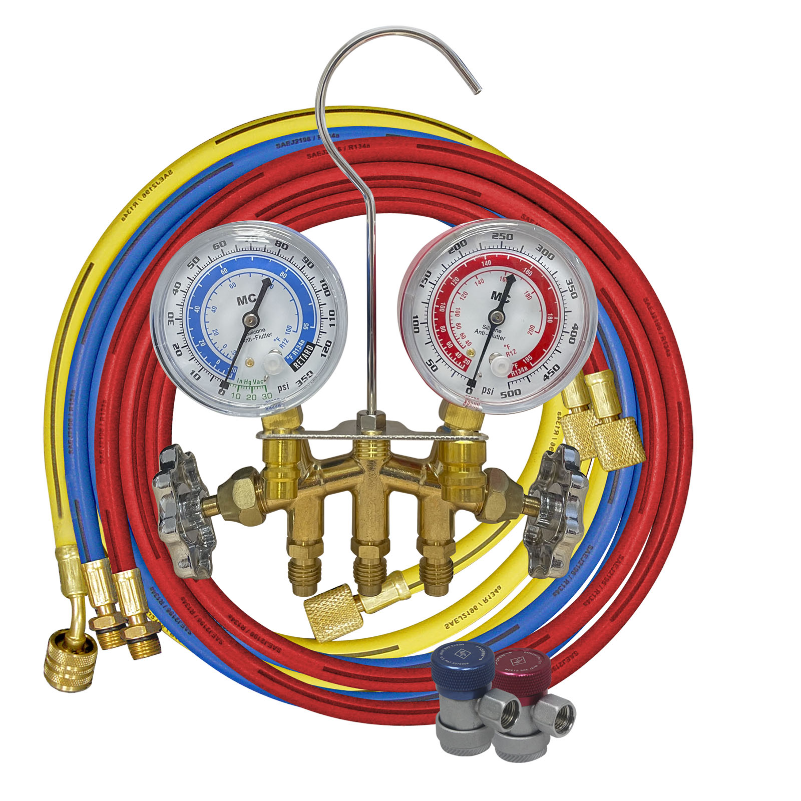 high quality R1234yf manifold gauge set hose set r134a 134a r22