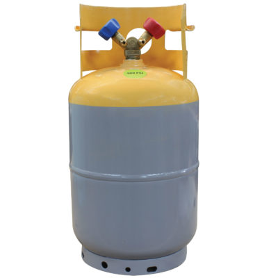 R410A R134A R22 Refrigerant Recovery Tank  30lb 400 PSI with Double Valve 