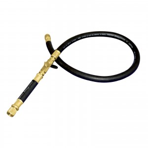 Mastercool 94160 Black 3/8 Charging /Vacuum Ref 5/16 Hose 60" Nylon Barrier 