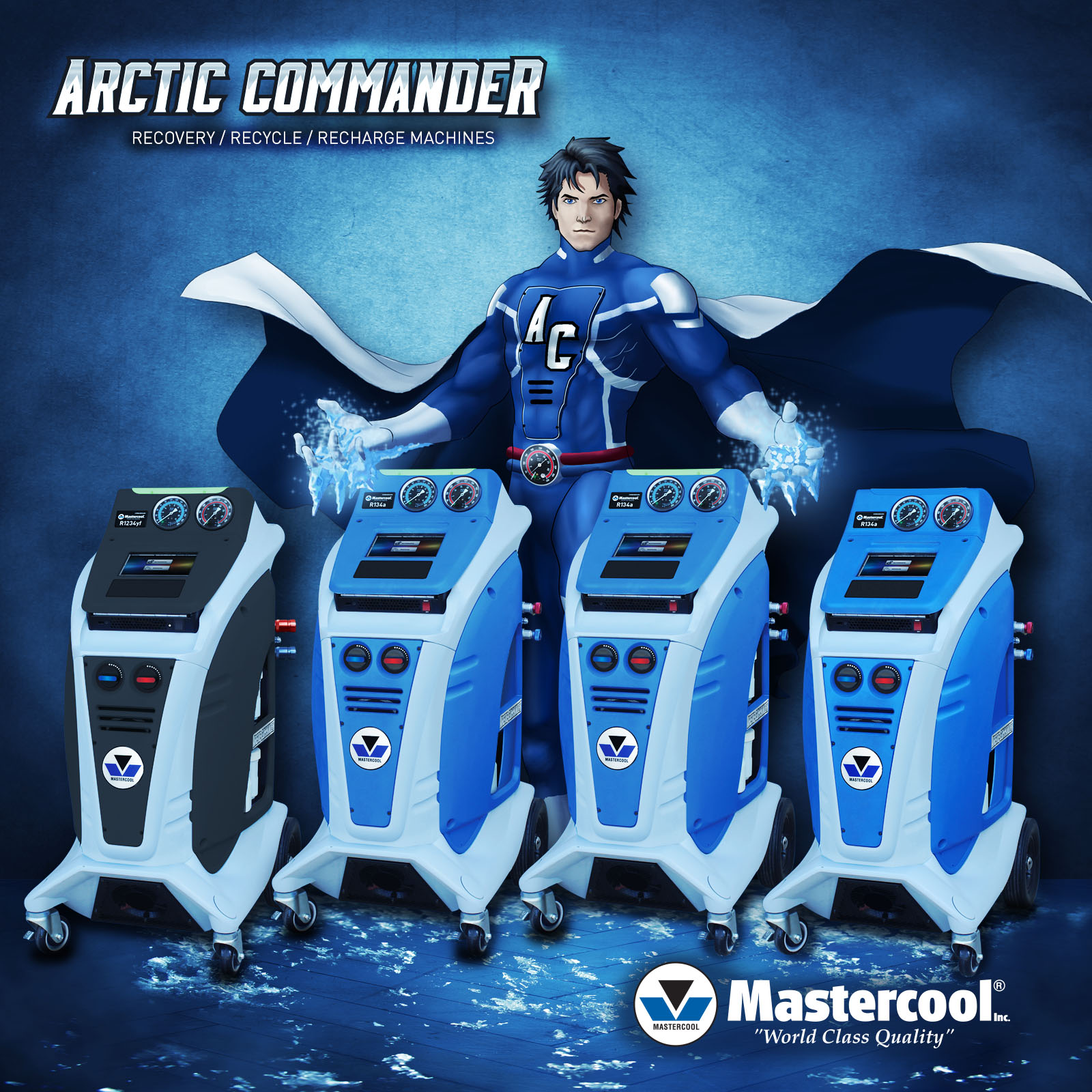 Mastercool Commander4000 Recover/Recycle/Recharge Machine R1234yf And Hybrid 