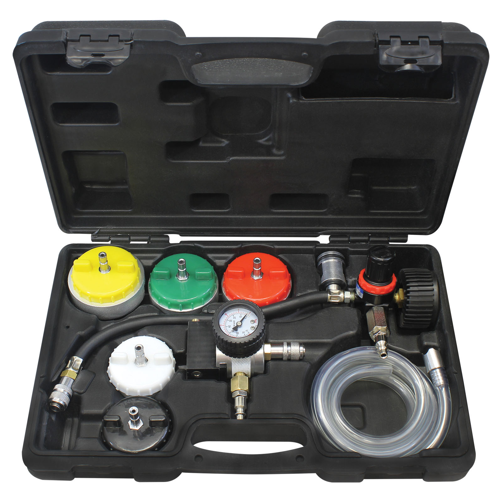 BELEY Car Radiator Pressure Tester Kit 14PCS Automotive Cooling System Vacuum Pump Gauge Tool Set 