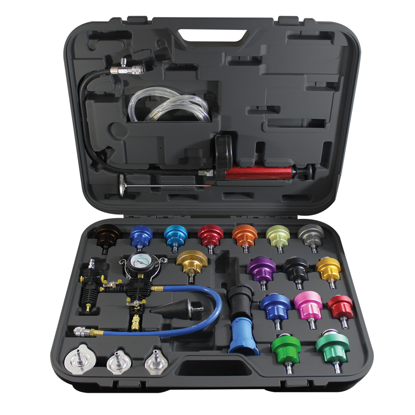 22 Piece Cooling System Pressure Tool Kit - Service and Leak